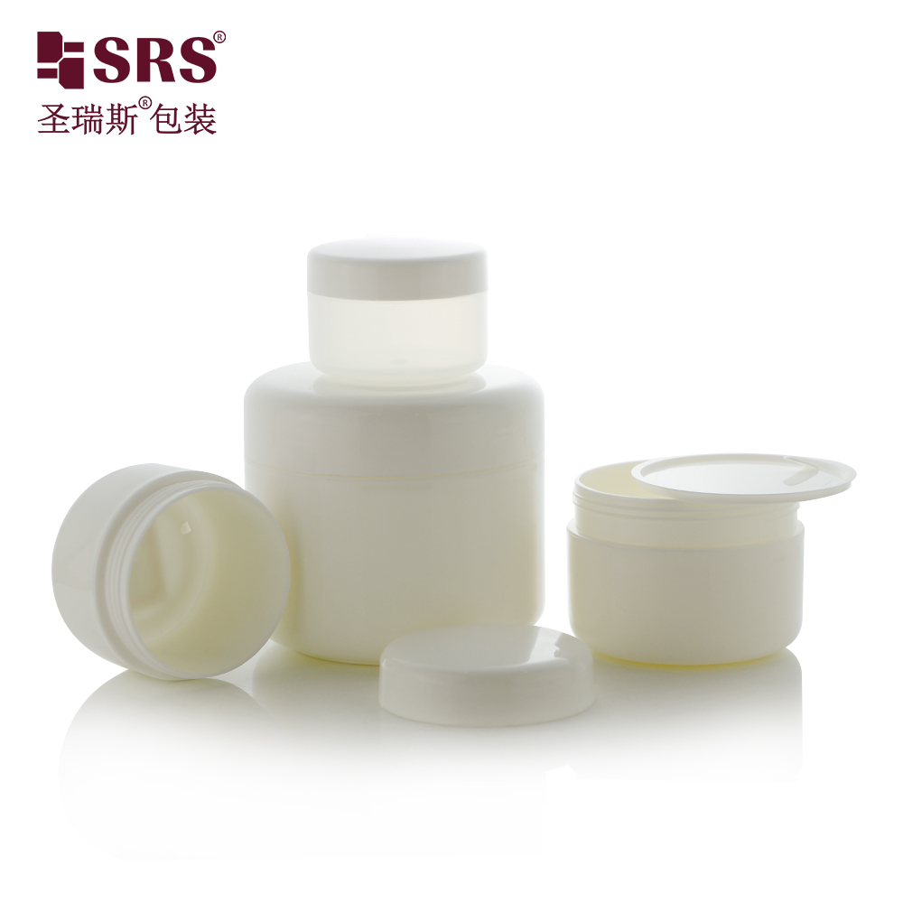 Various capacities 50ml 10ml 200ml skincare product set PP plastic face cream jar