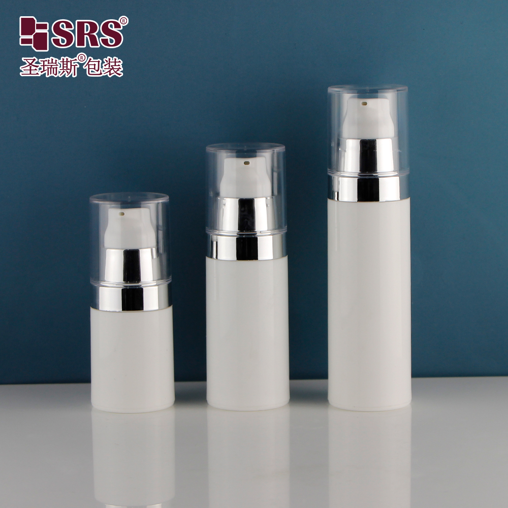 Factory 30ml 50ml Acrylic Cosmetic Airless Bottle Double Wall Skincare Essential Cream Bottle