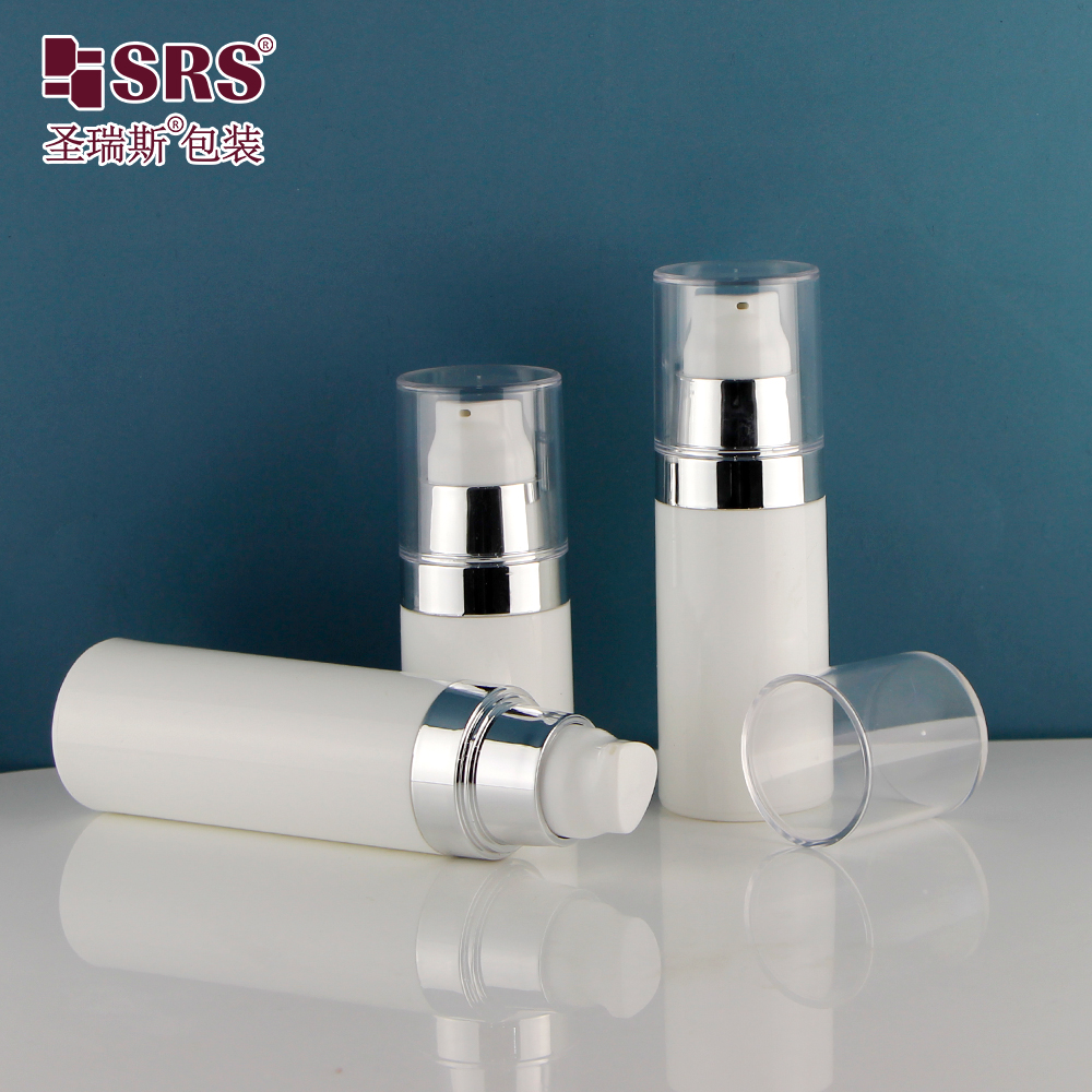 Factory 30ml 50ml Acrylic Cosmetic Airless Bottle Double Wall Skincare Essential Cream Bottle