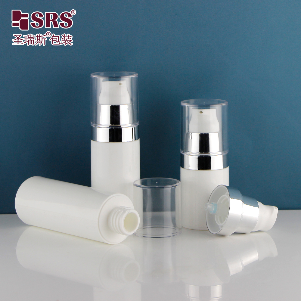 Factory 30ml 50ml Acrylic Cosmetic Airless Bottle Double Wall Skincare Essential Cream Bottle