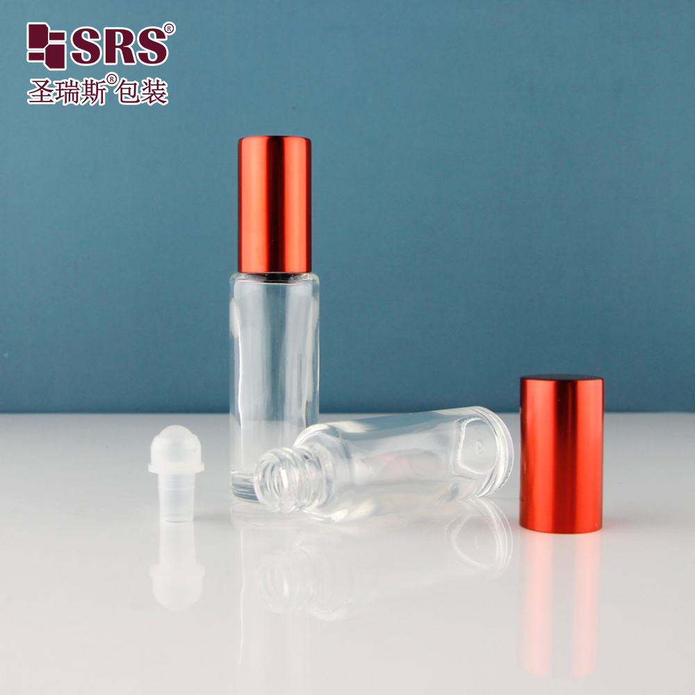 Thick Wall 8ML Round Roll On Perfume Set Sample Bottle Packaging Roll On Perfume Bottles