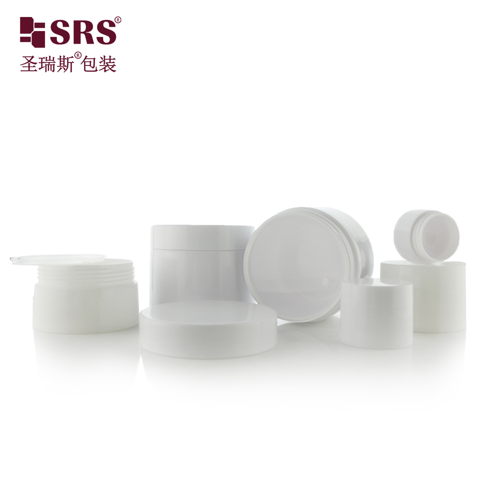 Factory In Stock Double Wall Glossy PP Face Cream 3g 5g 10g 15g 20g 30g 50g 100g 120g150g Plastic Cosmetic Jar