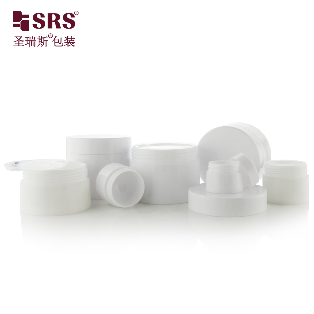Factory In Stock Double Wall Glossy PP Face Cream 3g 5g 10g 15g 20g 30g 50g 100g 120g150g Plastic Cosmetic Jar