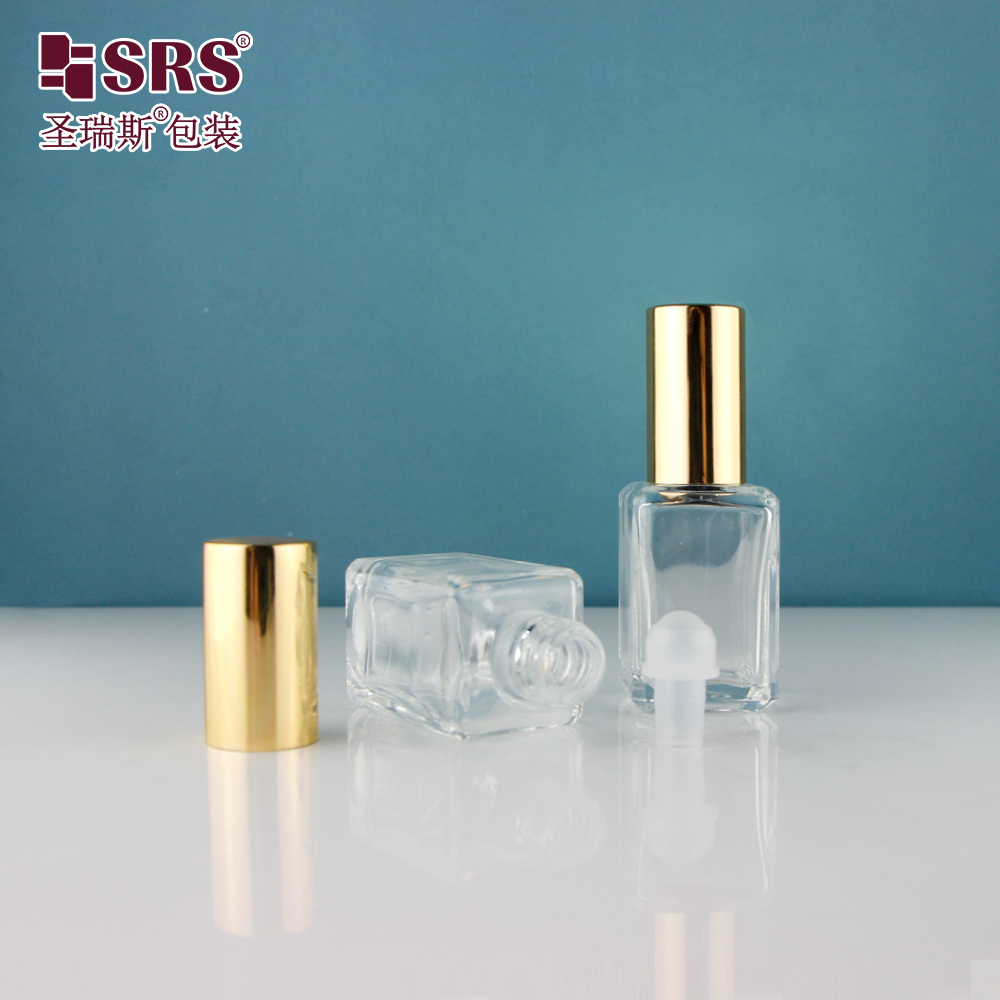 Wholesale Empty Square 10ml Thick Bottom Glass Perfume Bottle Packaging