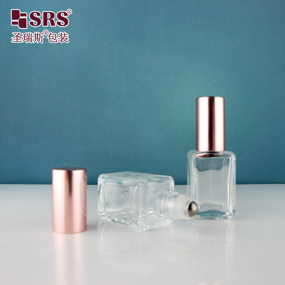 Wholesale Empty Square 10ml Thick Bottom Glass Perfume Bottle Packaging