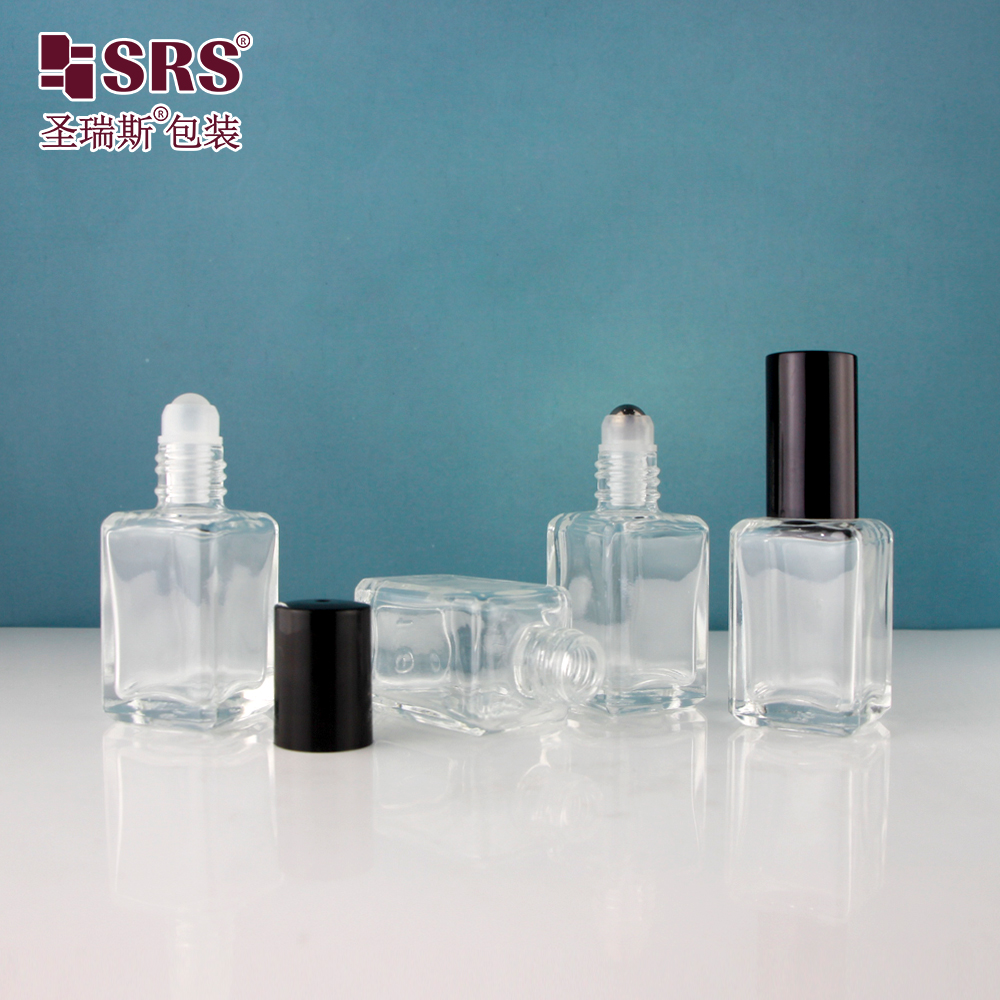 Wholesale Empty Square 10ml Thick Bottom Glass Perfume Bottle Packaging