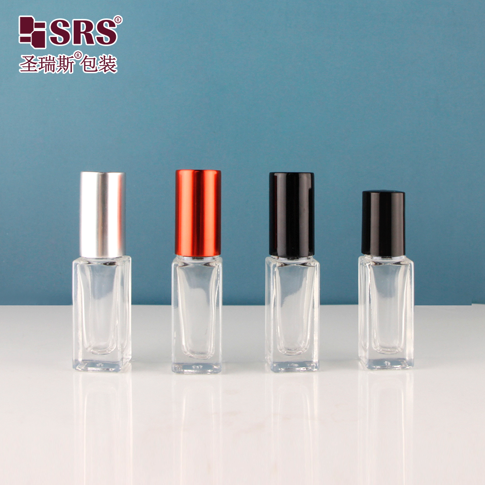 3ml 4ml 5ml Mini Essential Oil Roller Bottle Packaging Luxury Aluminum Cap Roll on Bottle