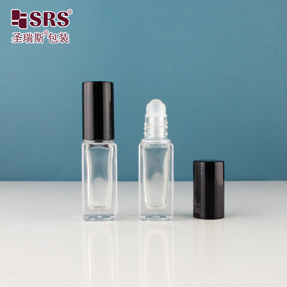 3ml 4ml 5ml Mini Essential Oil Roller Bottle Packaging Luxury Aluminum Cap Roll on Bottle