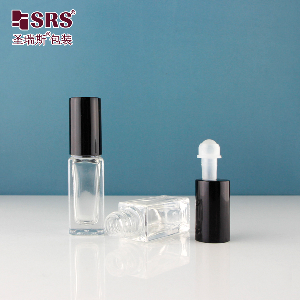 3ml 4ml 5ml Mini Essential Oil Roller Bottle Packaging Luxury Aluminum Cap Roll on Bottle