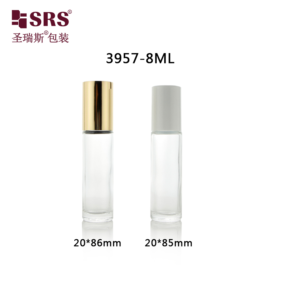 Customization Glass Empty Roller Bottle For Perfume Fragrance Oil Packaging rollon 8 ml