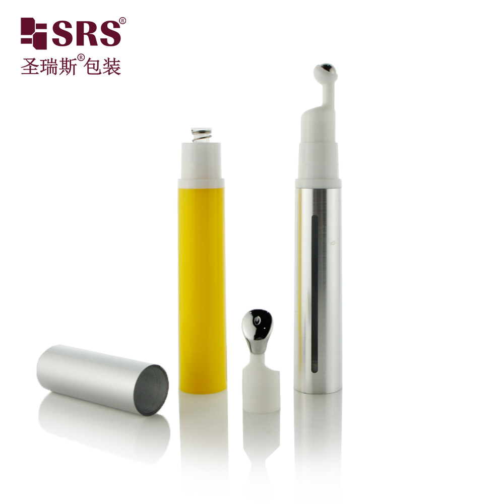 Empty Custom Color 5ml 10ml 12ml 15ml Airless Bottles Eye Cream Serum Roll On Bottle