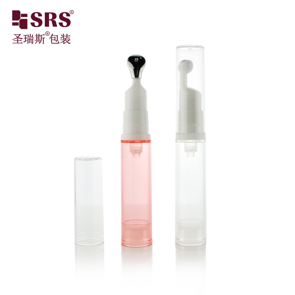 Empty Custom Color 5ml 10ml 12ml 15ml Airless Bottles Eye Cream Serum Roll On Bottle