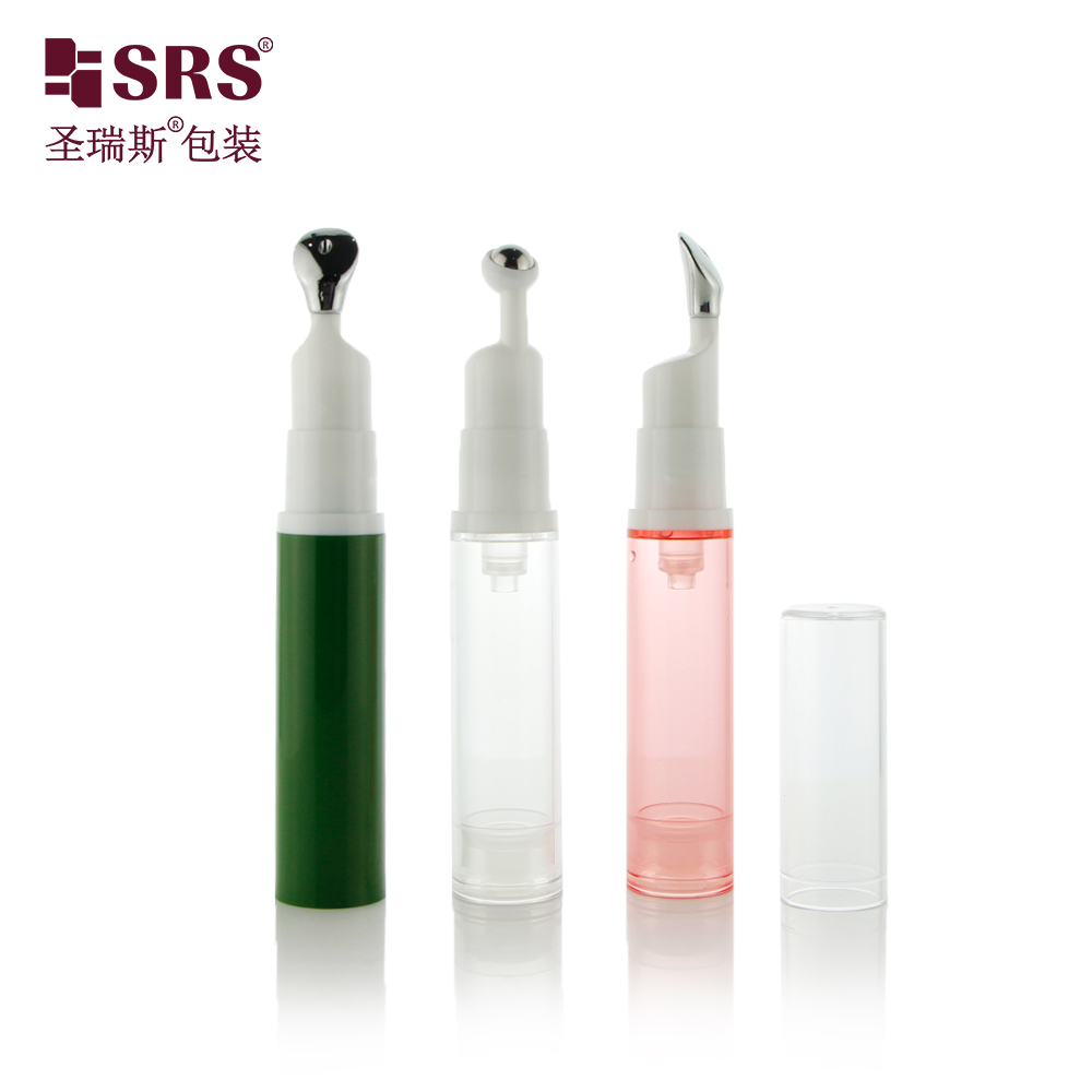 Empty Custom Color 5ml 10ml 12ml 15ml Airless Bottles Eye Cream Serum Roll On Bottle