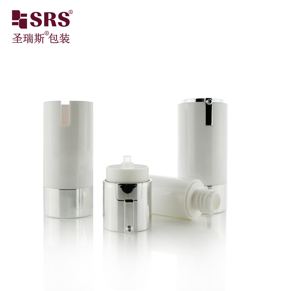 Replaceable inner 15ml cosmetics airless bottle 30ml 50ml eco friendly plastic vacuum pump packaging