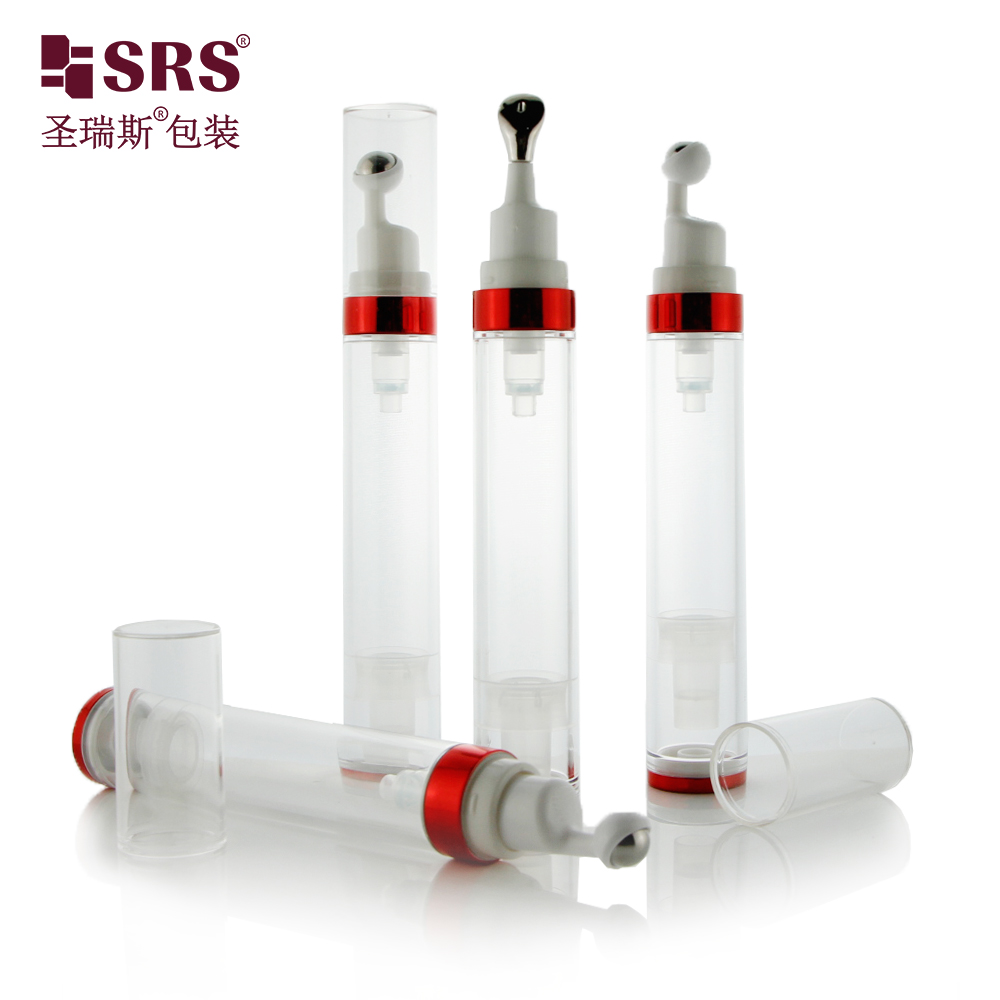 20ml Eye Cream Airless Bottle Transparent PETG Plastic Lotion Vacuum Pump Serum Skin Care Bottle