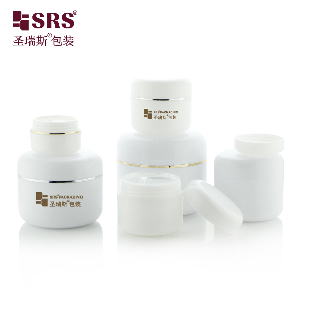 Low Moq 5g 10g 15g 20g 30g 50g 60g 100g 200g  Empty White Body Butter Jars Plastic Jar Container