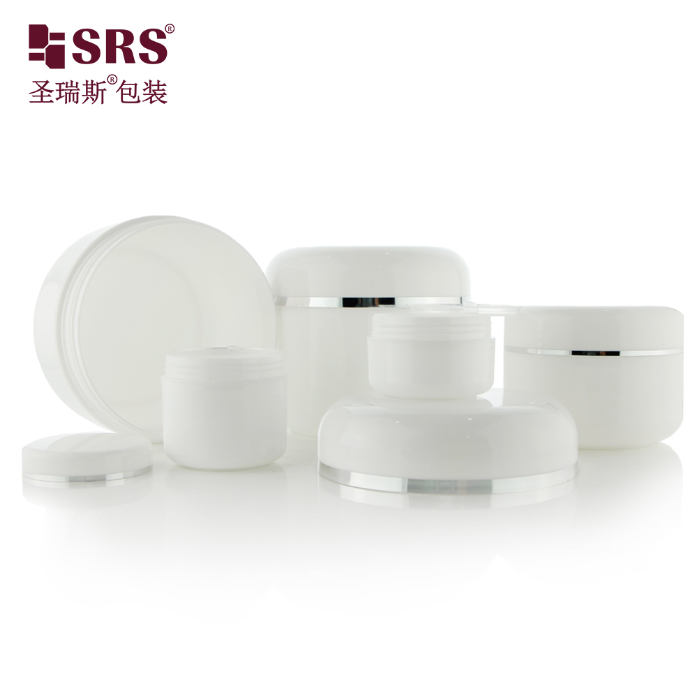 White Injection Custom Color Empty Facial Cream Plastic Container 50ml PP Jar