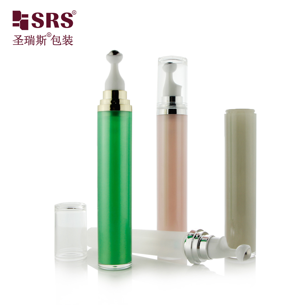 SRS PACKAGING Acrylic Empty Cosmetic Serum Roll On Eye Cream Bottle