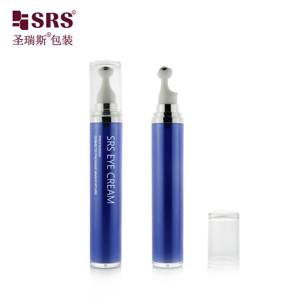 SRS PACKAGING Acrylic Empty Cosmetic Serum Roll On Eye Cream Bottle