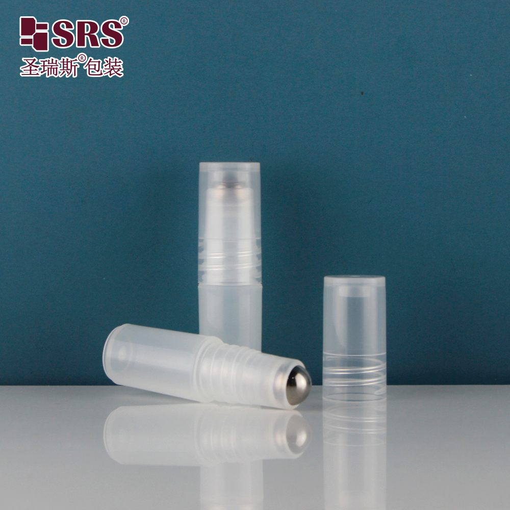 SRS Factory Customization Plastic Unique Design Plastic Roller Ball Container 3ml Roll On Bottle 