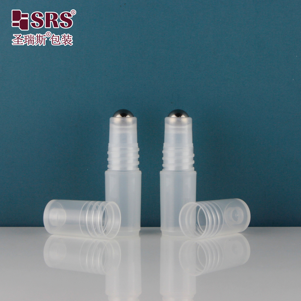 SRS Factory Customization Plastic Unique Design Plastic Roller Ball Container 3ml Roll On Bottle 