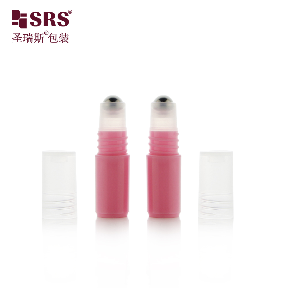 SRS Factory Customization Plastic Unique Design Plastic Roller Ball Container 3ml Roll On Bottle 