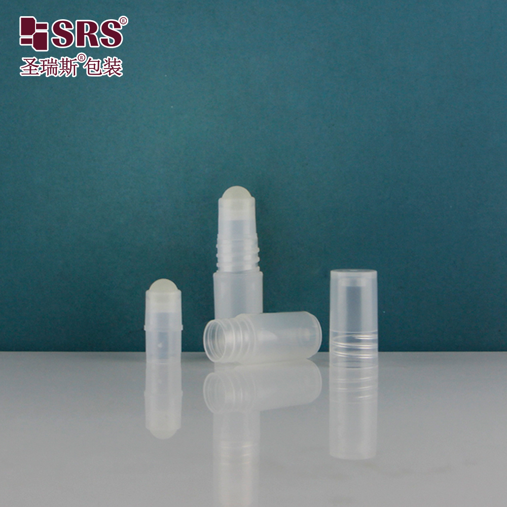 SRS Factory Customization Plastic Unique Design Plastic Roller Ball Container 3ml Roll On Bottle 