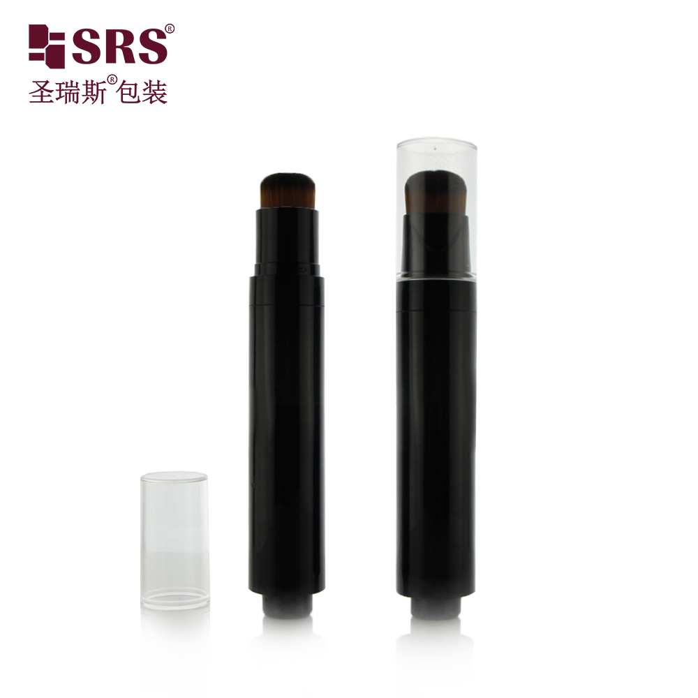 New Design Plastic 10ml 15 ml Cosmetic Airless Pump Bottle Liquid Foundation Bottle With Brush