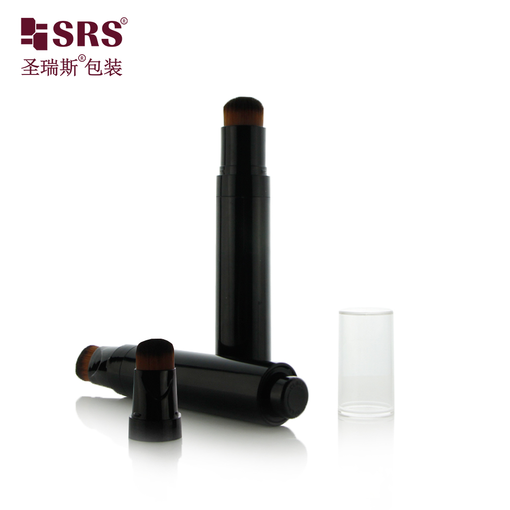 New Design Plastic 10ml 15 ml Cosmetic Airless Pump Bottle Liquid Foundation Bottle With Brush