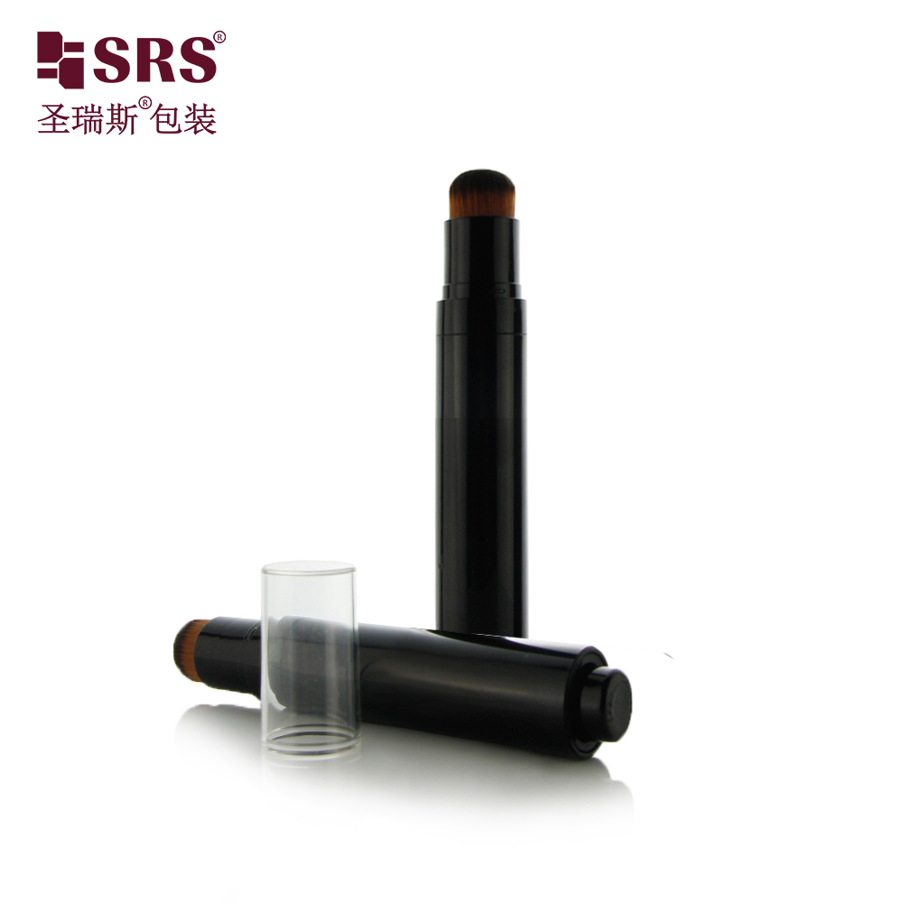 New Design Empty Luxury Airless Pump Bottle 10 ml 15 ml Liquid Foundation Bottle With Brush