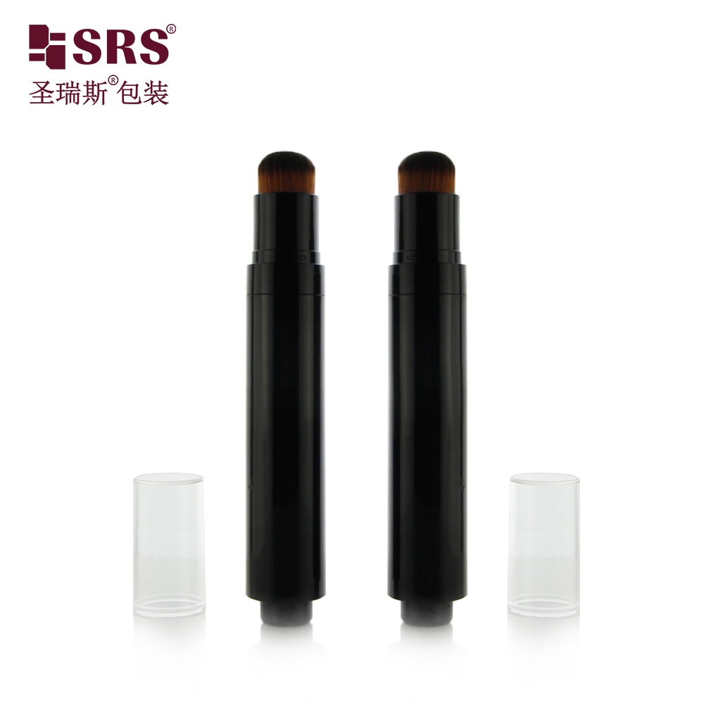 New Design Empty Luxury Airless Pump Bottle 10 ml 15 ml Liquid Foundation Bottle With Brush