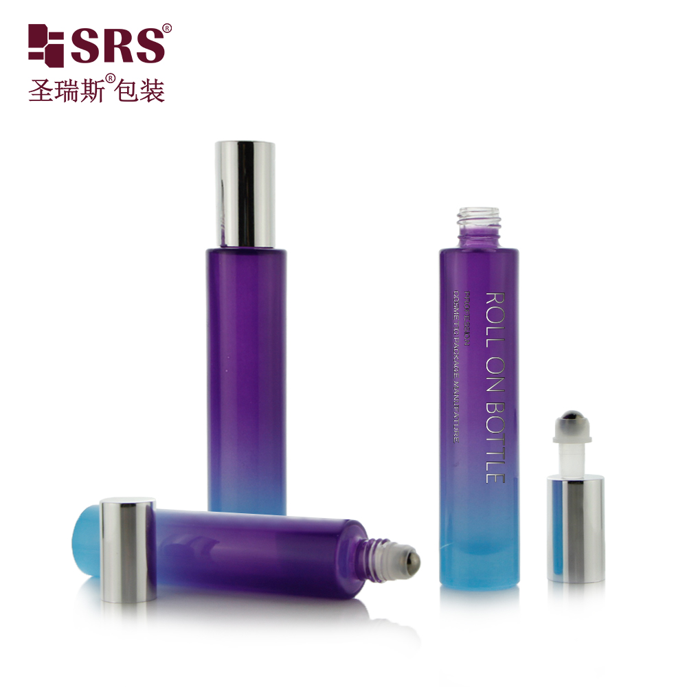 Round Thick Bottom Wholesale Customization Glass Roller Bottle Perfume Oil Bottles Roll On