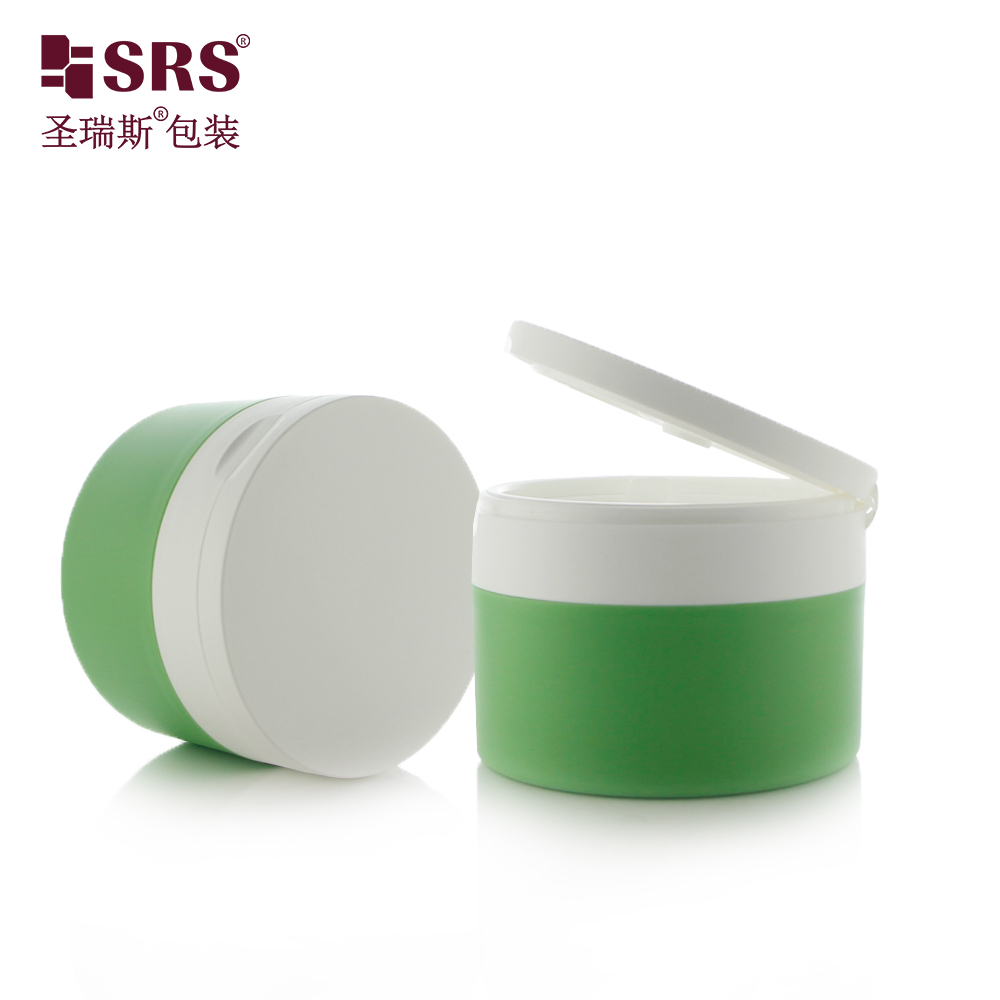 High Quality New Design 120g Oriented Flip top Moisturizing Cream Face Mask PP Jar with Spoon