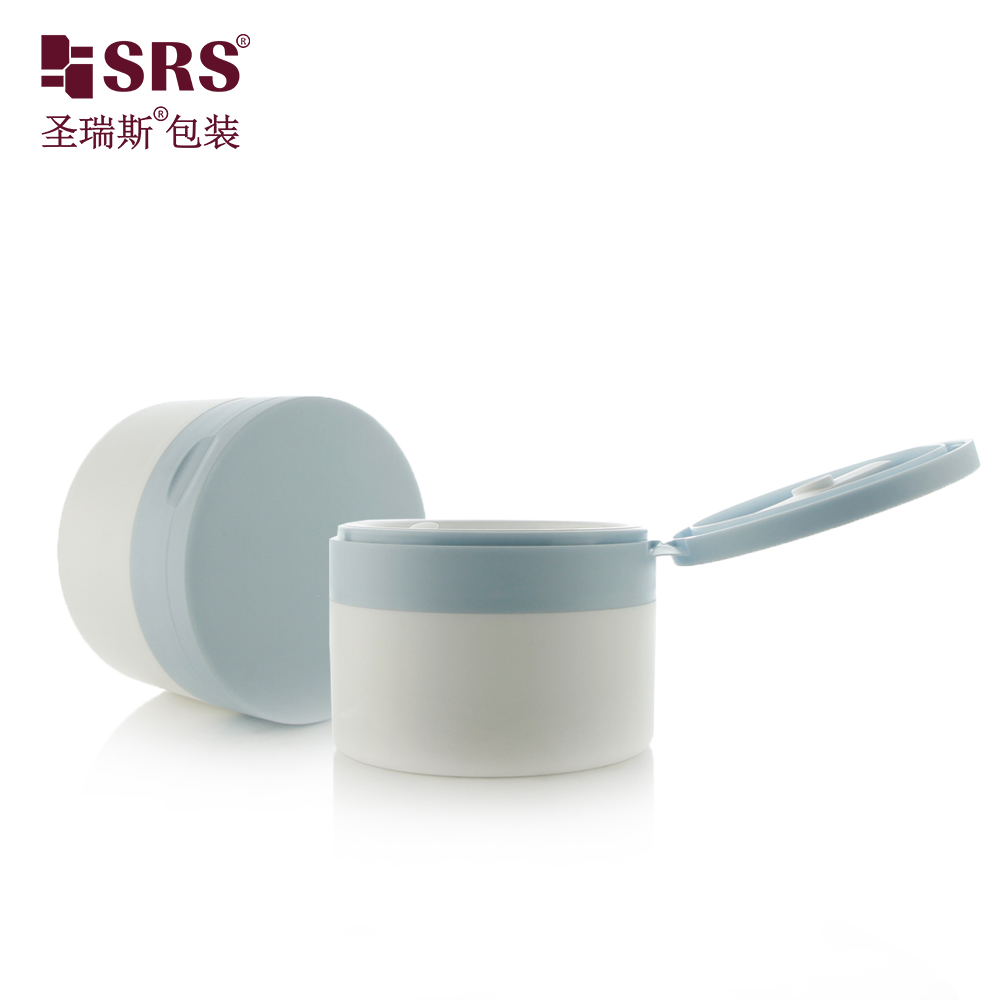 High Quality New Design 120g Oriented Flip top Moisturizing Cream Face Mask PP Jar with Spoon