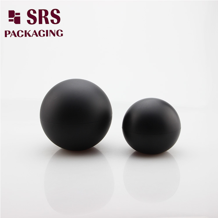SRS 5g 15g 30g cosmetic empty packaging ball shape lip balm container round acrylic jar