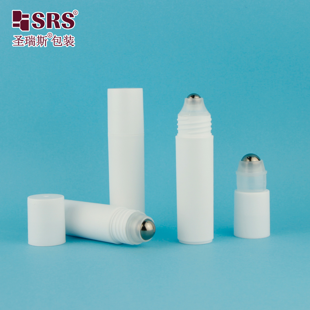 New Design Hot Sale 20ml Matt Surface Flat Bottom Cosmetic PP Plastic Roller Bottle