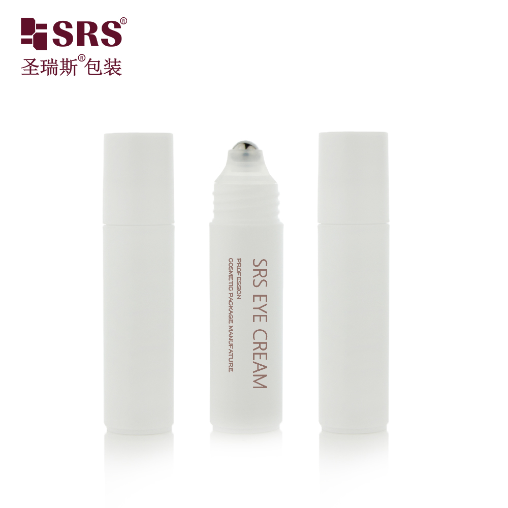 New Design Hot Sale 20ml Matt Surface Flat Bottom Cosmetic PP Plastic Roller Bottle