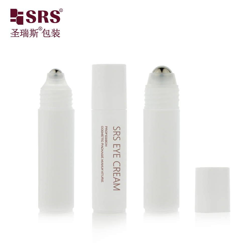 New Design Hot Sale 20ml Matt Surface Flat Bottom Cosmetic PP Plastic Roller Bottle