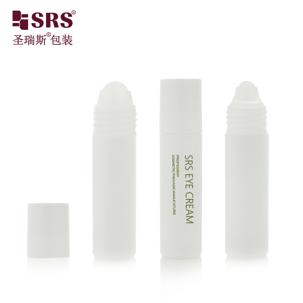 New Design Hot Sale 20ml Matt Surface Flat Bottom Cosmetic PP Plastic Roller Bottle