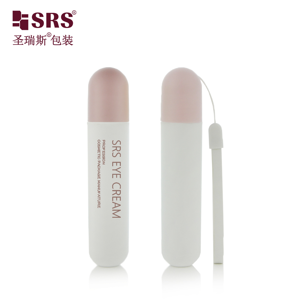 Empty New Design Cosmetic 20 ml PP Roll On Bottle Steel Roller Ball Custom Color Eye Cream Container