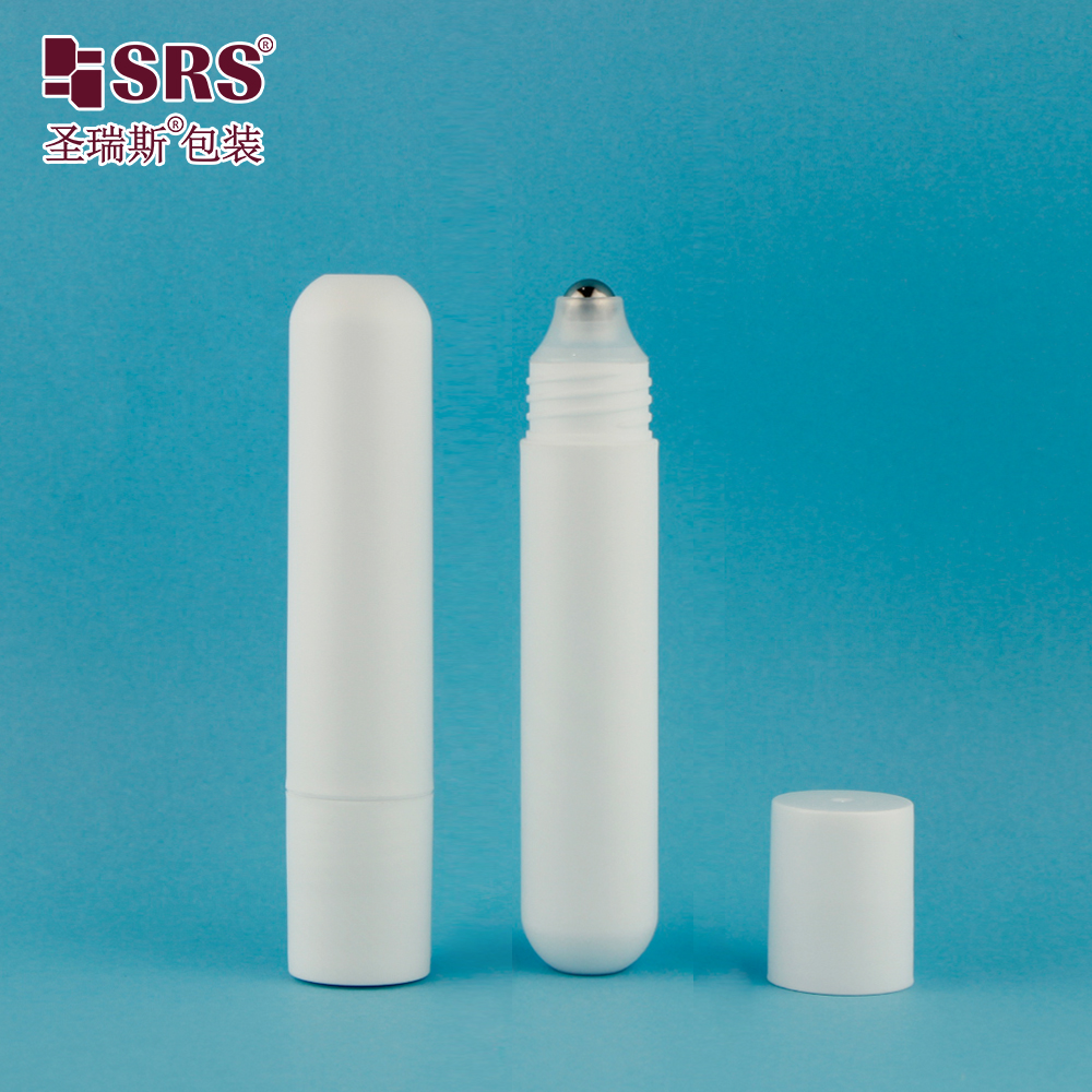 SRS 100% No Leakage 25ml New Design Matt Surface Round Bottom Cosmetic PP Roller Bottle