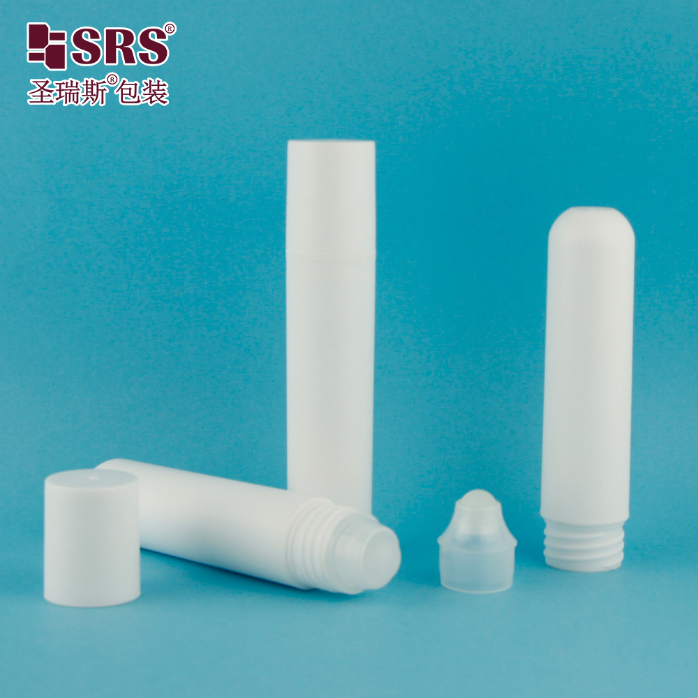 SRS 100% No Leakage 25ml New Design Matt Surface Round Bottom Cosmetic PP Roller Bottle