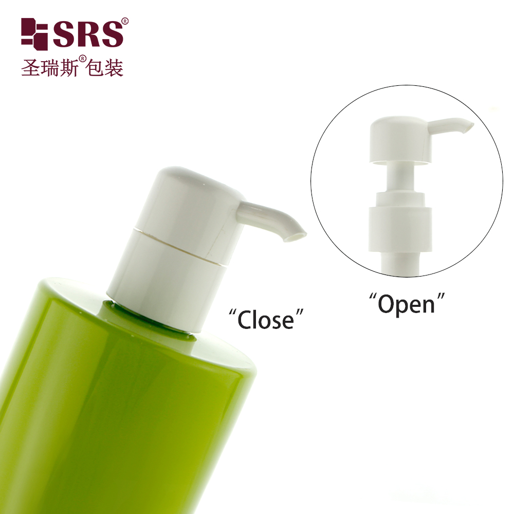 350ml toiletries packaging pet bottle pump customize color empty plastic container