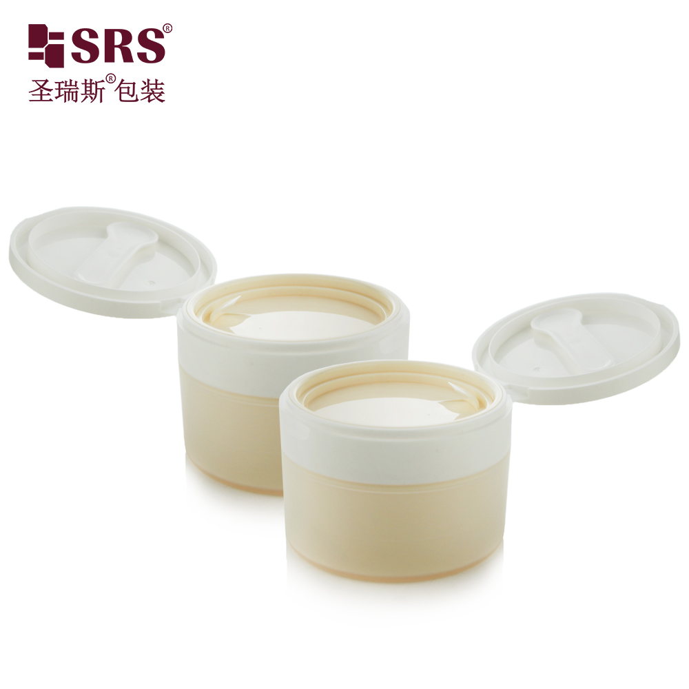 120g Round PP Cosmetic Jar With Flip Top Cap Face Cream High Quality Skin Care Packaging