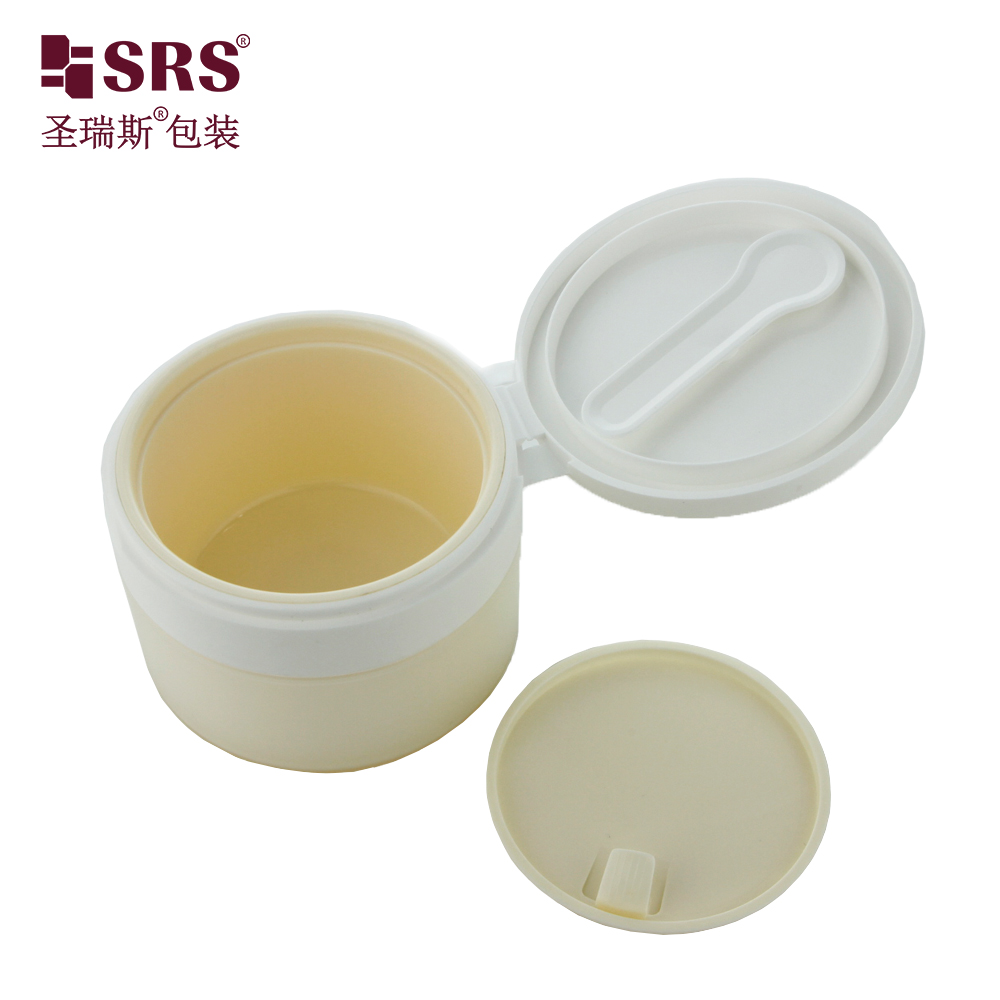 120g Round PP Cosmetic Jar With Flip Top Cap Face Cream High Quality Skin Care Packaging