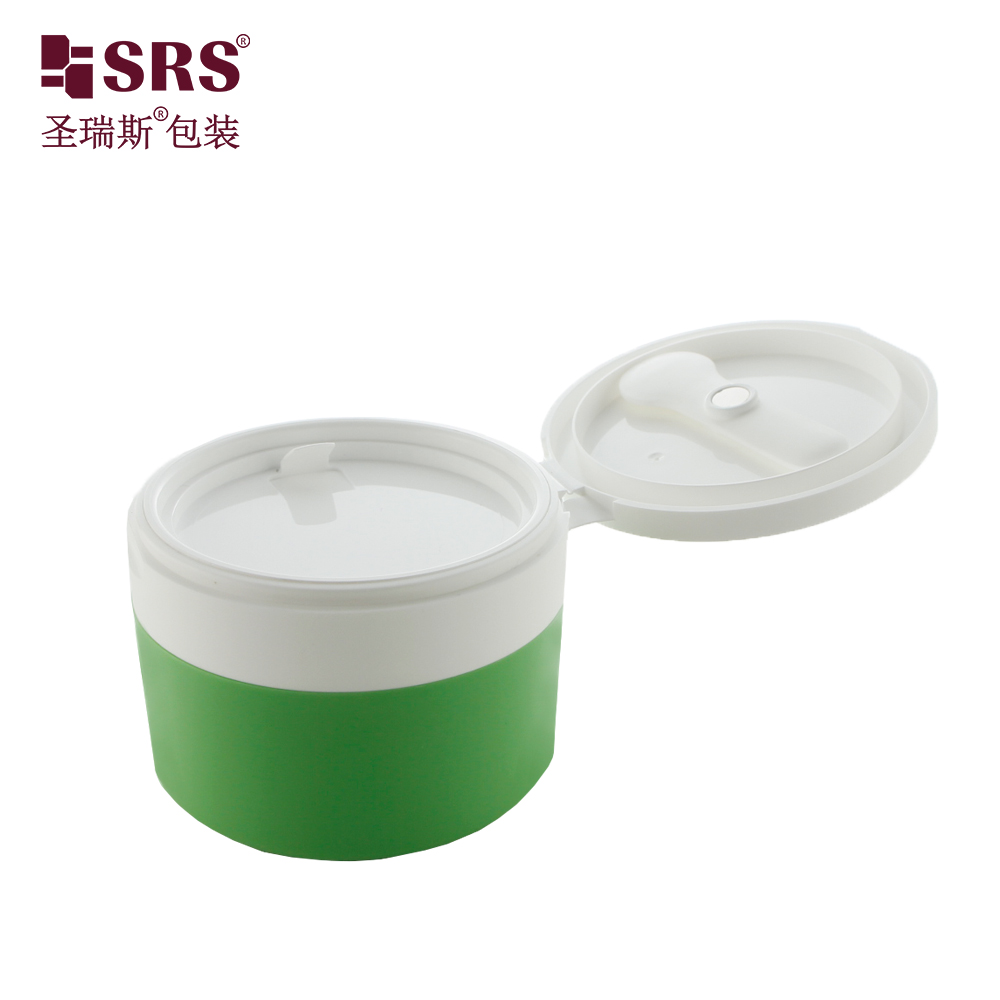 120g Round PP Cosmetic Jar With Flip Top Cap Face Cream High Quality Skin Care Packaging