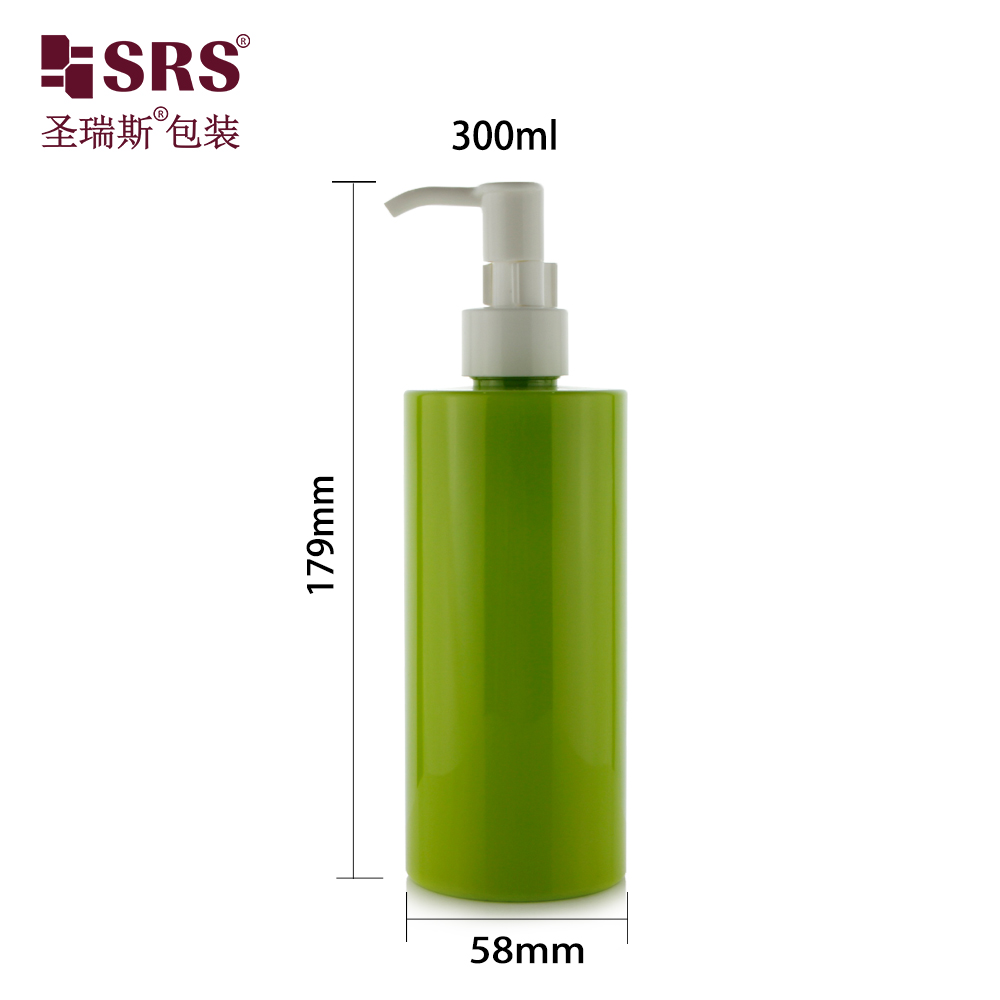 300ml Luxury PCR Eco-friendly Material Custom Color Skincare Serum Gel PET Lotion Bottle