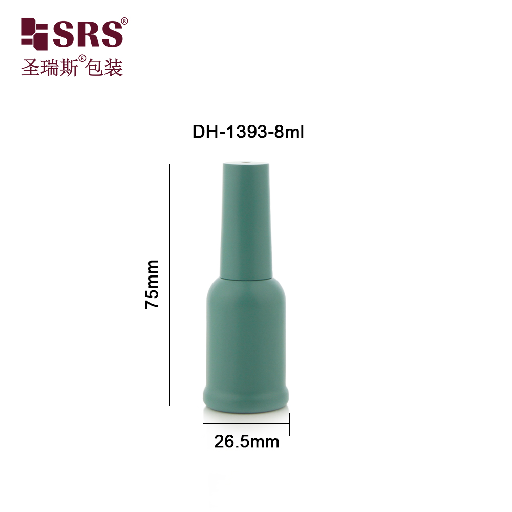 Wholesale Green 8ml Design Customized Private Label Gel Nail Polish Empty Classy Bottle