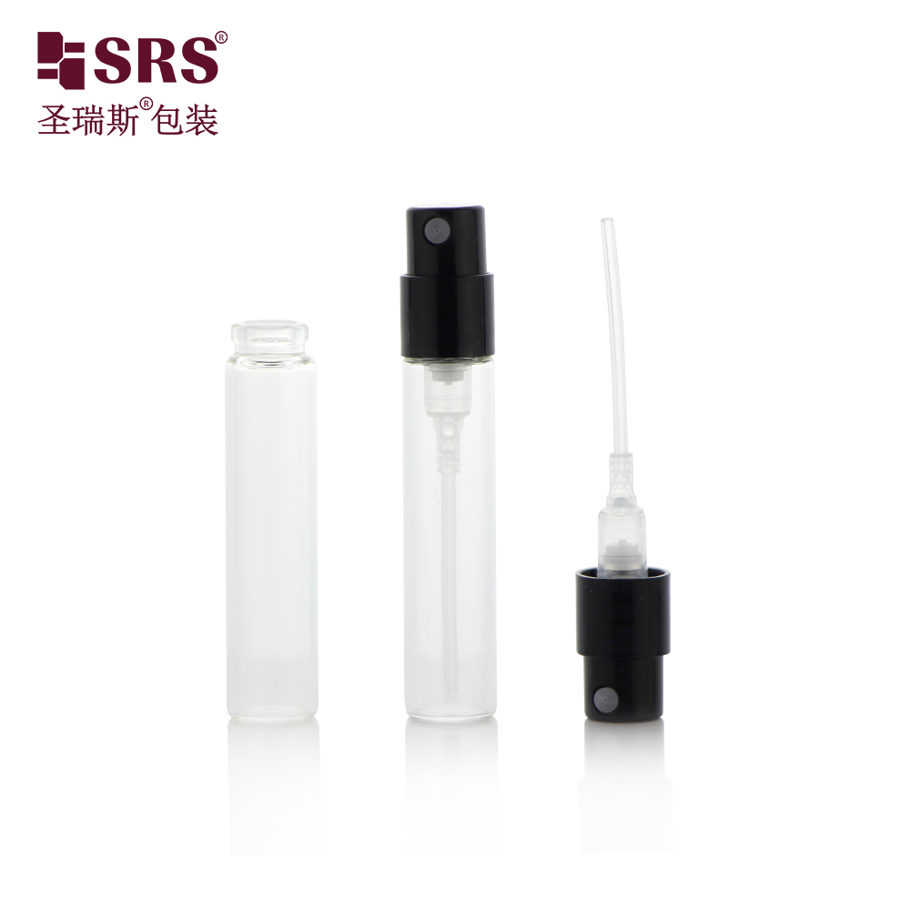 Wholesale Customized 2ml Atomizer Small Mini Empty Glass Spray Perfume Bottle With Spray Bottle