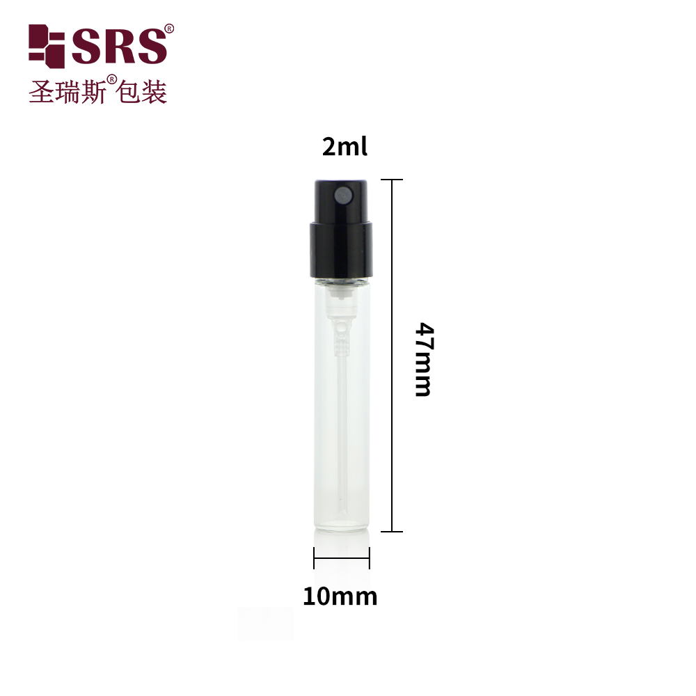 Wholesale Customized 2ml Atomizer Small Mini Empty Glass Spray Perfume Bottle With Spray Bottle